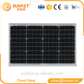 factory Großhandel 12V 40W Solarpanel mit integriertem Batterieausgang